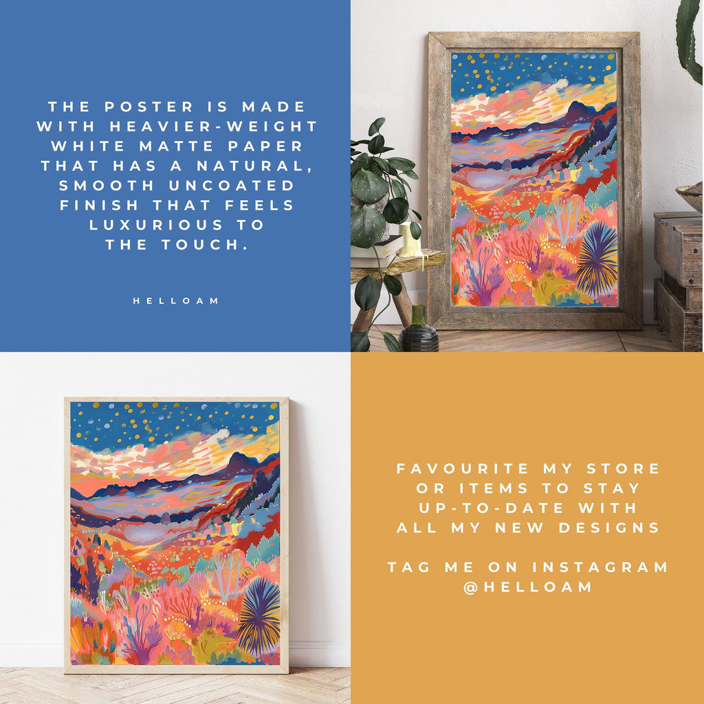 Vibrant Japanese Wall Art Print: Abstract Japandi Exhibition Poster for Home Decor